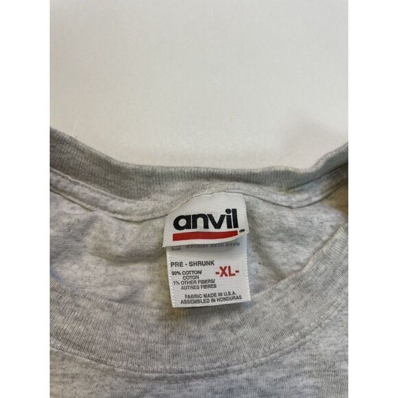 VINTAGE Cylinder Head Exchange Graphic Pocket T-shirt Men XL Gray Short Sleeve - Picture 7 of 8